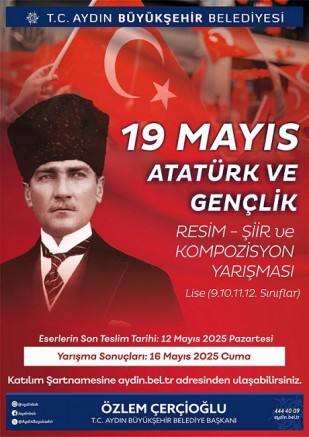 ‘Atatürk ve Gençlik’ temalı ödüllü resim, şiir ve kompozisyon yarışması 