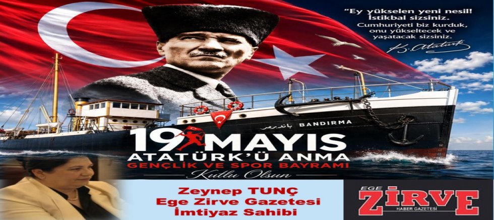 19 MAYIS ATATÜRK’Ü ANMA, GENÇLİK VE SPOR BAYRAMI KUTLU OLSUN!