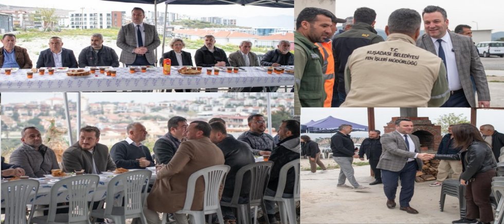 BAŞKAN VEKİLİ TAHSİN DEMİRTAŞ FEN İŞLERİ PERSONELLERİYLE BİR ARAYA GELDİ