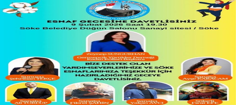 Birlik ve Beraberlik İçin El Ele: Esnaf ve Hayırseverler Gecesine Çağrı var.