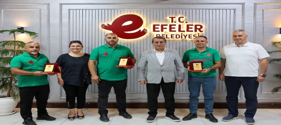 CAN KURTARAN BELEDİYE PERSONELİNE BAŞKAN YETİŞKİN'DEN ALTIN VE PLAKET
