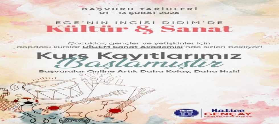 Didim’de Sanat ve Spor Rüzgarı: Kurs Başvuruları Başlıyor!
