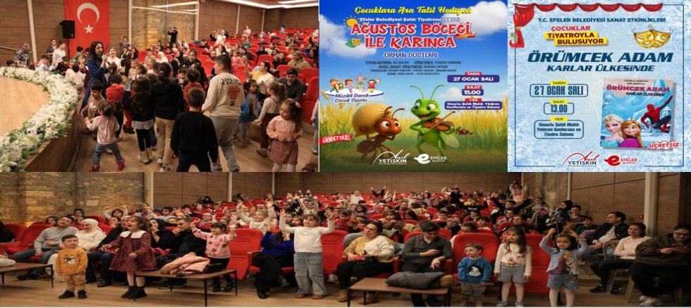 Efeler’de Ara Tatil Sevinci: Başkan Yetişkin’den Çocuklara Tiyatro Şöleni