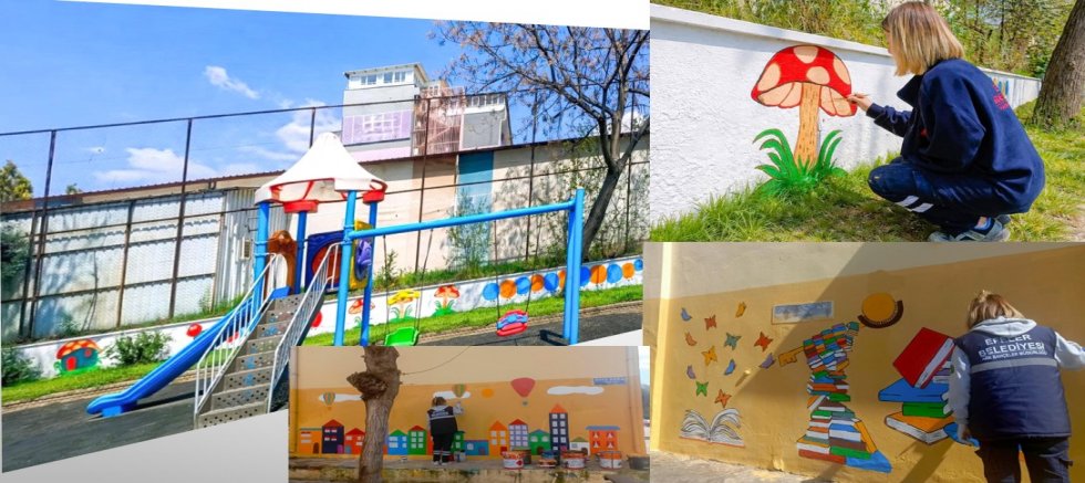 EFELER’İN PARKLARI RENKLENİYOR