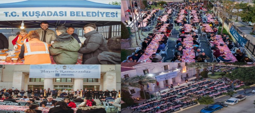 Kuşadası Belediyesi’nden Gönül Köprüsü: Davutlar’da Binlerce Kişi Aynı Sofrada Buluştu