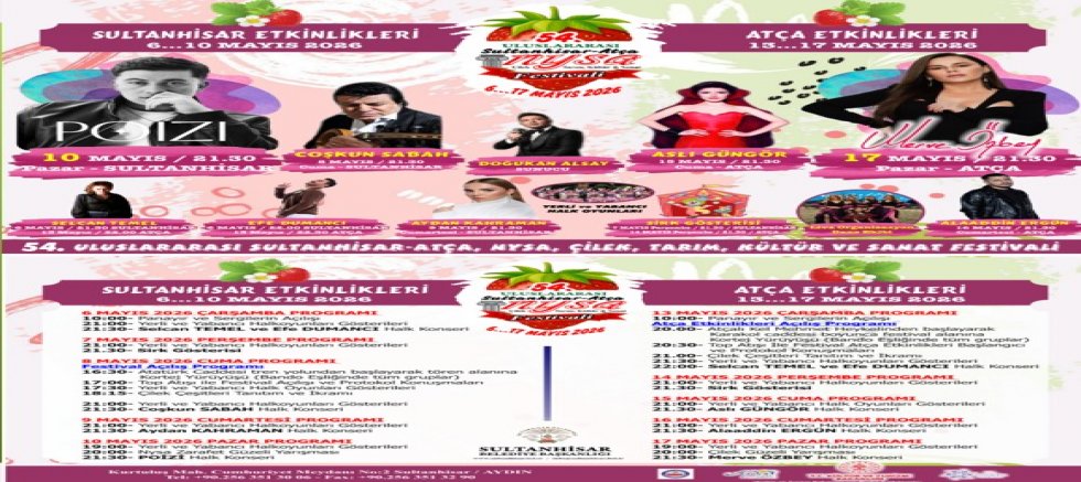 TARİHİN GİZEMİ ÇİLEĞİN KOKUSUYLA BULUŞUYOR: 54. ULUSLARARASI NYSA FESTİVALİ’NE DAVETLİSİNİZ!