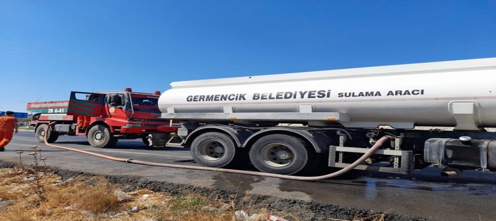 Yangınlar sürerken Germencik Belediyesi de önlemlerini arttırdı