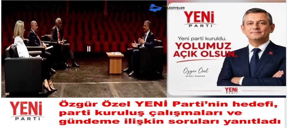 Yeni Parti Genel Başkanı Sn.Özgür Özel: Halk siyaset için bir dekor değil dedi