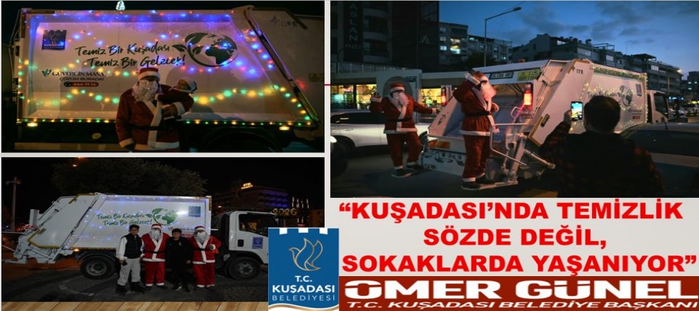 YENİ YILDA NOEL BABA’DAN ÇOCUKLARA ŞEKER, BÜYÜKLERE ÇEVRE MESAJI