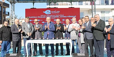 Adnan Menderes Kapalı Pazar Yeri’nin temeli törenle atıldı