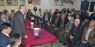 -AK PARTİLİ ABAK NAZİLLİ'DE MEŞALELER İLE KARŞILANDI