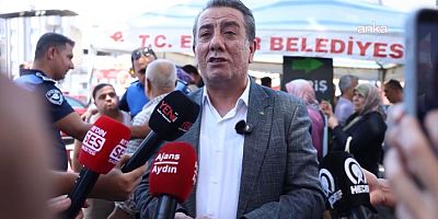 Aydın Büyükşehir Belediyesi ekipleri, Efeler Belediyesi'nin Zafer Meydanı'nda aşure hayrına izin vermedi