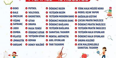 AYDIN BÜYÜKŞEHİR BELEDİYESİ’NDEN DOLU DOLU YAZ KURSLARI