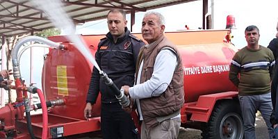 AYDIN BÜYÜKŞEHİR BELEDİYESİ’NİN YANGIN SÖNDÜRME TANKERİ DAĞITIMI SÜRÜYOR