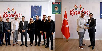 AYDIN BÜYÜKŞEHİR GAZETECİLER CEMİYETİ’NDEN BAŞKAN ÖMER GÜNEL’E ZİYARET BAŞKAN ÖMER GÜNEL: “GERÇEKLERİ YAZAN GAZETECİLERİN HER ZAMAN YANINDAYIZ”