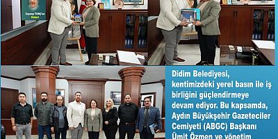 AYDIN BÜYÜKŞEHİR GAZETECİLER CEMİYETİ YÖNETİMİ, BAŞKAN HATİCE GENÇAY’I ZİYARET ETTİ
