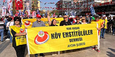 Aydın da 1 Mayıs  çoşkuyla kutlandı