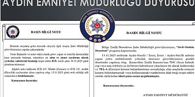 AYDIN EMNİYET MÜDÜRLÜĞÜ DUYURUSU