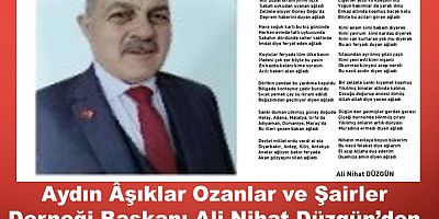 Aydınlı Şairden Deprem Şehitlerine Vefa: 