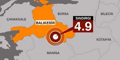 Balıkesir Sındırgı’da 4.9 Büyüklüğünde Deprem