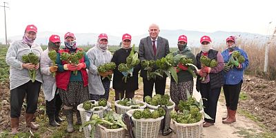 BAŞKAN ATAY’DAN ENGİNAR KUŞKONMAZ VE ŞEVKETİ BOSTAN HASADI