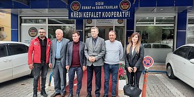 Başkan Künkcü, Söke ve Didim esnaf odası başkanlarını yalnız bırakmadı