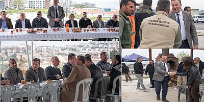 BAŞKAN VEKİLİ TAHSİN DEMİRTAŞ FEN İŞLERİ PERSONELLERİYLE BİR ARAYA GELDİ