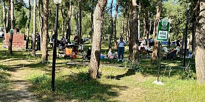 Çine'de  Asar Park Mesire Alanı, hafta sonunda yoğun ilgi gördü