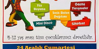 Çocukların yeni yıl eğlencesi Başkan Öndeş'ten