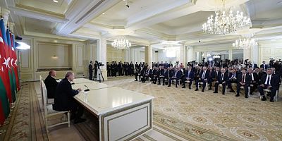 Cumhurbaşkanı Erdoğan Azerbaycan'da