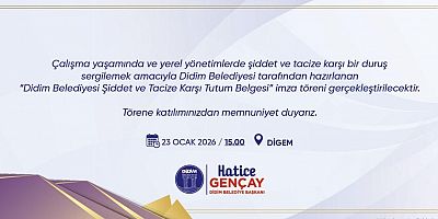 DİDİM BELEDİYESİ’NDEN ŞİDDET VE TACİZE KARŞI NET TAVIR