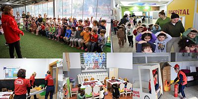 Efeler Belediyesi ’nden mİnİklere afet bİlİncİ eğİtİmİ