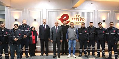 EFELER BELEDİYESİ PERSONELİ DEPREM BÖLGESİNDEN DÖNDÜ