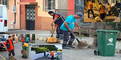 EFELER’DE TEMİZLİK SEFERBERLİĞİ GECE GÜNDÜZ SÜRÜYOR