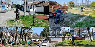 EFELER’İN YEŞİL ALANLARINDA BAKIM ÇALIŞMALARI DEVAM EDİYOR