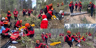 EGE’DE NEFES KESEN TATBİKAT DOĞADA ARAMA KURTARMA EKİPLERİ SAHADA