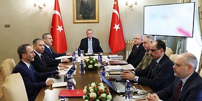 Erdoğan başkanlığında düzenlenen güvenlik toplantısı sona erdi: 'Teröristan' kurulmasına kesinlikle izin vermeyeceğiz