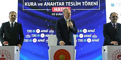Erdoğan Hatay’da: Kimsenin hakkı yerde kalmayacak kimse mağdur olmayacak