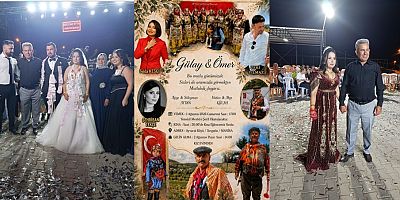 Gülay ve Ömer çiftinin düğün töreninde  Yörük kültürünün en güzel örneklerinin sergilendi