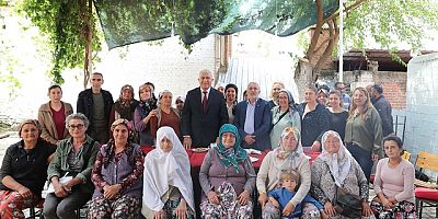 Kızılcaköylü kadınlardan Başkan Atay'a teşekkür