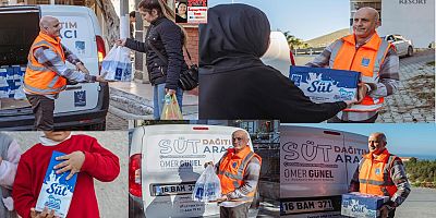 KUŞADASI BELEDİYESİ DAĞITIYOR, MİNİKLER SAĞLIKLA BÜYÜYOR