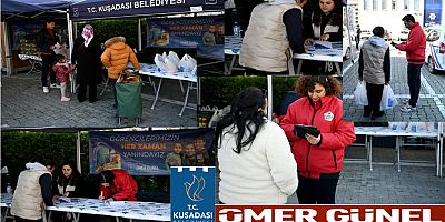 Kuşadası Belediyesi'nin beslenme çantası desteğine tam not geldi.