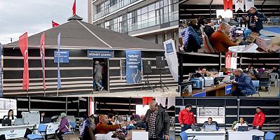 Kuşadası’nda Hizmet Durmuyor: Yörük Hizmet Çadırı Vatandaşın Yüzünü Güldürüyor