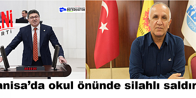 Manisa’da okul önünde silahlı saldırı... Ensar Aytekin: “Siyaset kurumu ailelerin ve çocukların can güvenliğini sağlamalıdır”Eğitim-Sen Genel Başkanı Kemal Irmak: 