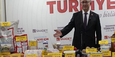 Saadet Partili Kılıç enflasyonu ürünlerle anlattı
