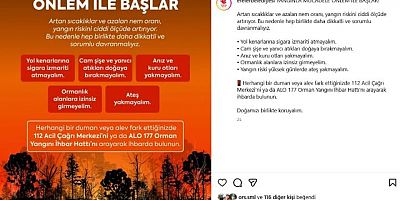 Yangınla mücadele önlem ile başlar