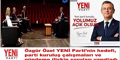 Yeni Parti Genel Başkanı Sn.Özgür Özel: Halk siyaset için bir dekor değil dedi
